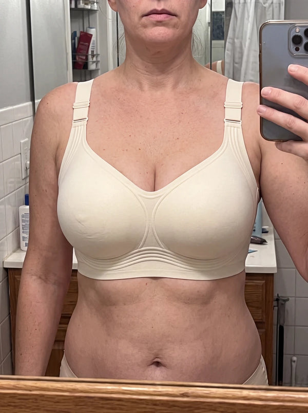Cliente che indossa il reggiseno JellyBand